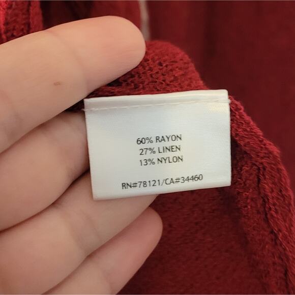 Eileen Fisher Open-Drape Cardigan Pleated Ruffle MP Medium Petite - Picture 5 of 7